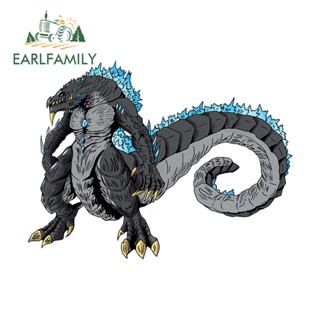 Earlfamily สติกเกอร์ ลายการ์ตูนอนิเมะ Godzilla 13 ซม. x 9.8 ซม. สําหรับตกแต่งรถยนต์