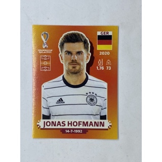 Jonas Hofmann สติ๊กเกอร์สะสม ฟุตบอลโลก world cup 2022 Germany ของสะสมทีมฟุตบอล เยอรมัน เยอรมนี