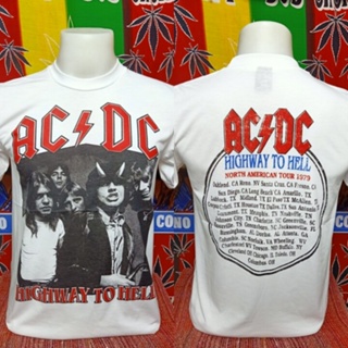 [ปรับแต่งได้]เสื้อวง AC DC วงร็อคในตำนาน คอฟิต ป้ายUSA เสื้อผ้าวินเทจ เสื้อผ้าผู้ชาย เสื้อทัวร์ วงดนตรีร็อคต่างประเ_25