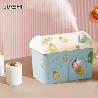 JIASHI DIY เครื่องทำความชื้นในบ้านจิ๋ว เครื่องทำความชื้น USB ขนาดเล็ก, ความจุขนาดใหญ่และหมอกจำนวนมาก สร้างสรรค์ น่ารัก ครัวเรือน