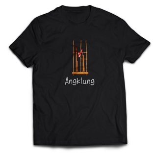 เสื้อยืด ลายศิลปะ Angklung Art สําหรับผู้ชาย และผู้หญิง