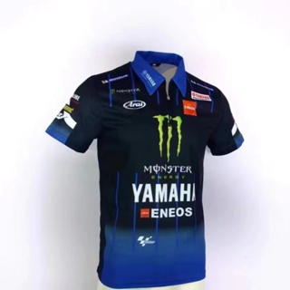 เสื้อโปโลแขนสั้น ลายทีมแข่ง YAMAHA F1 และเสื้อโปโล เหมาะกับฤดูร้อน สําหรับผู้ชาย และผู้หญิง 2023