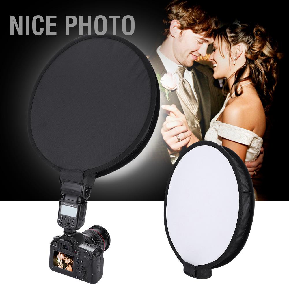 Nice photo 40 ซม. แบบพกพา Universal Flash ไฟฉาย Softbox Diffuser สำหรับ