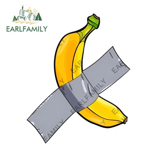 Earlfamily สติกเกอร์ไวนิล ลายกล้วย ขนาด 13 ซม. x 10.4 ซม. สําหรับติดตกแต่งรถยนต์ แล็ปท็อป เซิร์ฟบอร์ด RV