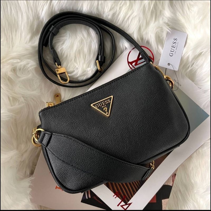 สวย น่าใช้ GUESS Destiny Top Zip Shoulder Shopee Thailand