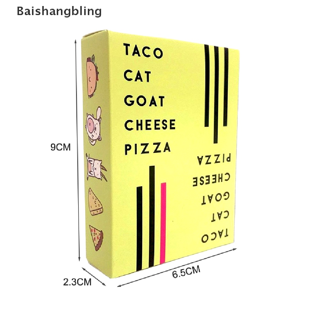 bsbl-ใหม่-taco-cat-goat-cheese-pizza-การ์ดเกมของเล่น-สําหรับครอบครัว-ปาร์ตี้-ของขวัญ