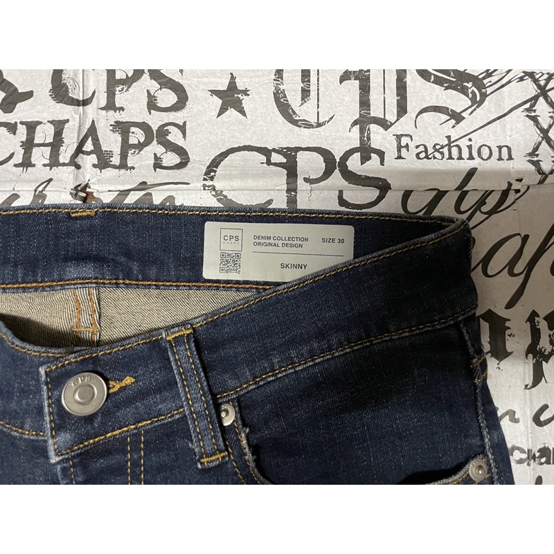 cps-chaps-jeans-blue-ja103-skinny-size-30-กางเกงยีนส์ผู้ชาย-เดฟชาย-ผ้ายืดมาก-แชปส์-สภาพใหม่มาก-รุ่นพี่ตูน-bodyslam