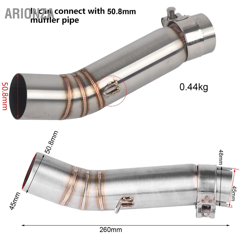 arionza-รถจักรยานยนต์ท่อไอเสียท่อกลางเชื่อมต่อสำหรับ-cbr500r-cb500x-cbr500-cb500f