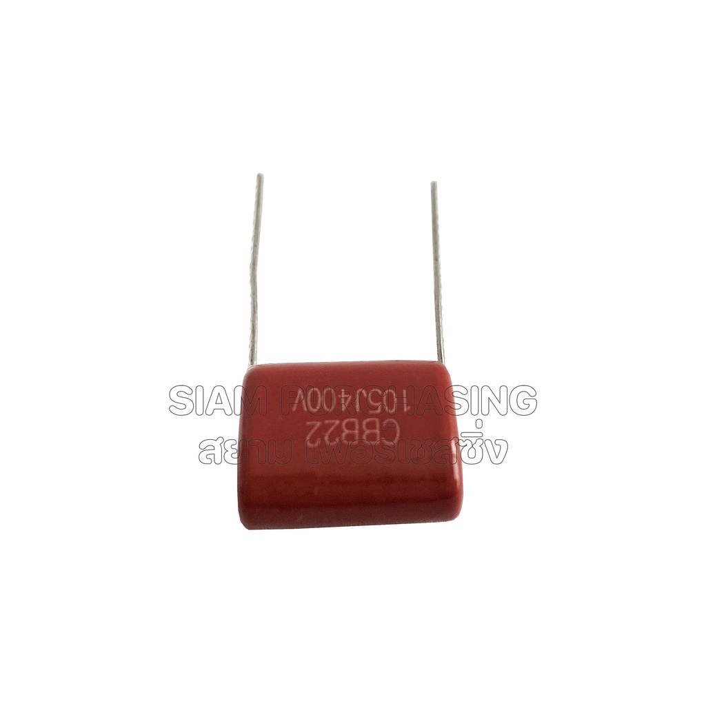 จำนวน-5-ชิ้น-cbb22-105j-400v-1-0uf-400v-p25mm-size-16-5x13x7-2mm-สีแดง