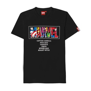 MARVEL BLOCK Men T Shirt Tops VIM21769U (Black)_01