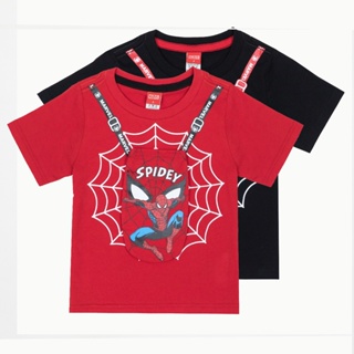 Marvel Boy Spider-Man T-shirt - เสื้อยืดเด็ก สไปรเดอร์แมน สินค้าลิขสิทธ์แท้100% characters studio 100%_01