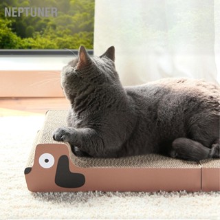 NEPTUNER Cat Scratch Pad พับหนาความเครียดบรรเทา Corrugated Scratcher Mat สำหรับลูกแมวลูกสุนัข