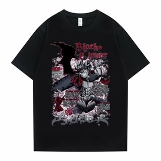 Vintage Shirt Women Anime Cartoon Asta Black Clover Graphic Print T-Shirt Men Fashion Manga Tees_01