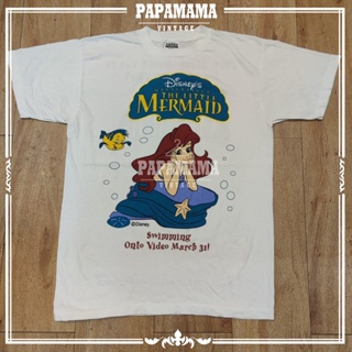 [ The Little Mermaid ] Disneฺys  Master Piece Original Bootleg เสื้อการ์ตูน เสื้อดิสนีย์ เสื้อวินเทจ papamama vintage