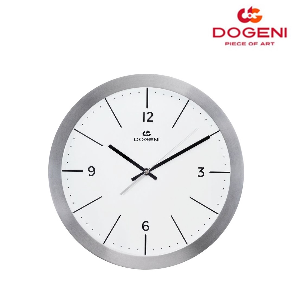 dogeni-นาฬิกาแขวน-รุ่น-wnm010sl-นาฬิกาแขวนผนัง-นาฬิกาติดผนัง-อลูมิเนียม-เข็มเดินเรียบ-ดีไซน์เรียบหรู