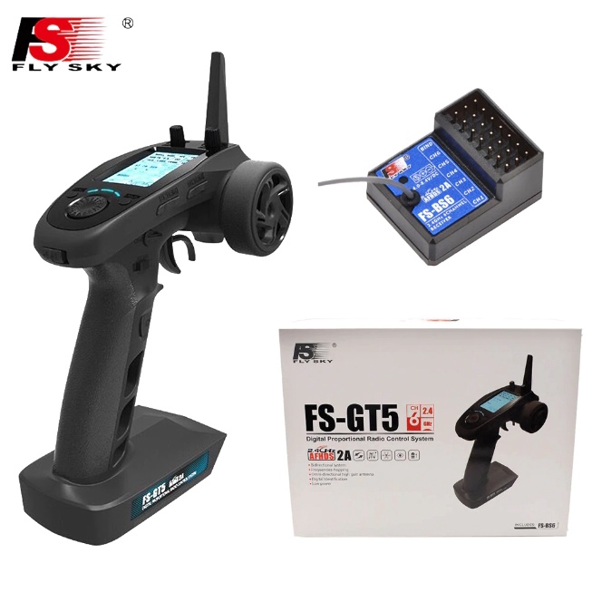Ricevitore Flysky FS-BS6 2.4G 6 Canali Con Giroscopio Per Trasmettitori FS-IT4S E FS-GT5