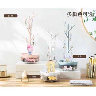 กิ่งไม้ แขวนเครื่องประดับพับเก็บได้ SANRIO   ด้านล่างตรงฐานสามารถใส่กิ๊ฟ ตุ้มหูได้