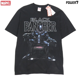 Power 7 Shop เสื้อยืดการ์ตูน มาร์เวล Black Panther ลิขสิทธ์แท้ MARVEL COMICS  T-SHIRTS (MVX-160)_01