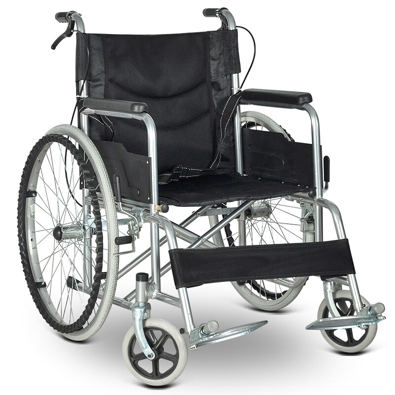 รับประกัน-2-ปี-เก้าอี้รถเข็น-วีลแชร์พับได้-wheelchair-รถเข็นผู้ป่วย-พกพาสะดวก-เหมาะสำหรับผู้สูงอายุ-ผู้ป่วย-คนพิการ-tra