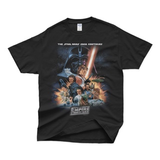 Ready Stock Top Quality Movie Shirt Custom Print Streetwear Star Wars Empire Strikes Back Vintage Styled Tshirt Des_05