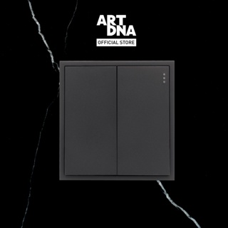 ART DNA รุ่น D3 Series Switch 2 Gang สีดำ design switch สวิตซ์ไฟโมเดิร์น สวิตซ์ไฟสวยๆ ปลั๊กไฟสวยๆ