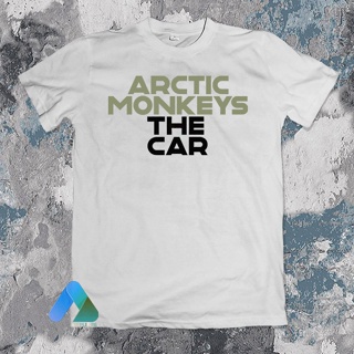 เสื้อยืด พิมพ์ลายวง Arctic MONKEYS THE CAR FONT