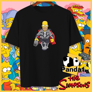 เสื้อยืด cotton The Simpsons T-Shirt Marvel Comics Shirt Thor Odinson TShirt Cotton Unisex Asian Size 7 Colors_07