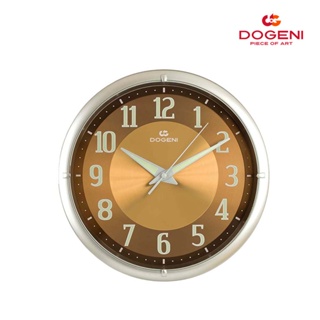 DOGENI นาฬิกาแขวน รุ่น WNP004SL นาฬิกาแขวนผนัง นาฬิกาติดผนัง นาฬิกาพรายน้ำ ตัวเลขเรืองแสง เข็มเดินเรียบ