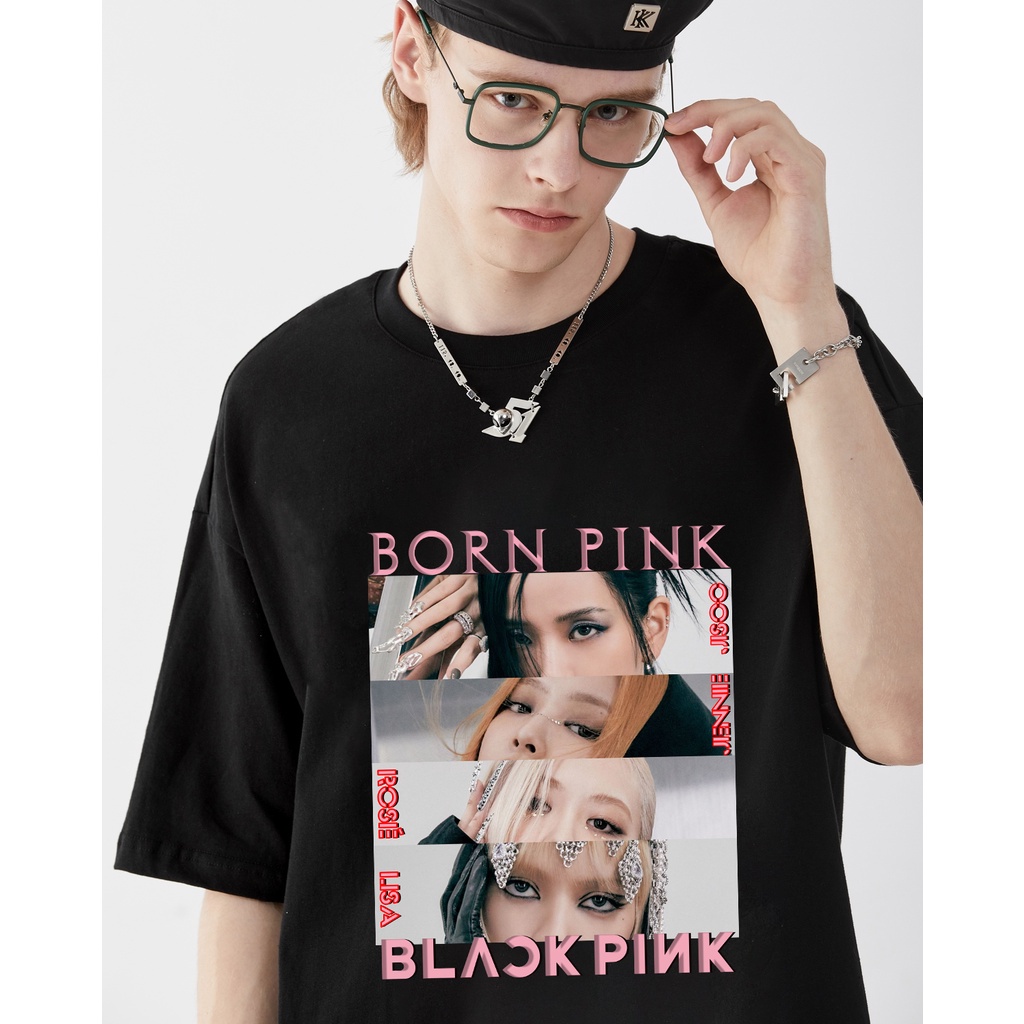 fashion-printed-t-shirt-cotton-shirt-blackpink-album-born-pink-female-ros-lisa-short-sleeve-round-neck-male-venom-05