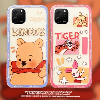 เคสโทรศัพท์ ซิลิโคนนิ่ม ใส กันกระแทก ลายการ์ตูนหมี และหมูสีชมพูน่ารัก สําหรับ Huawei Nova Y61 Ins
