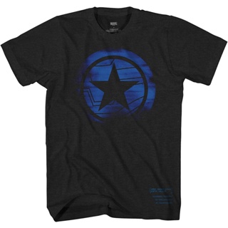 เสื้อยืดผู้ชายแฟชั่น Marvel Winter Soldier Falcon Bucky Barnes Captain America T-Shirt t shirt men cotton SMRF_11