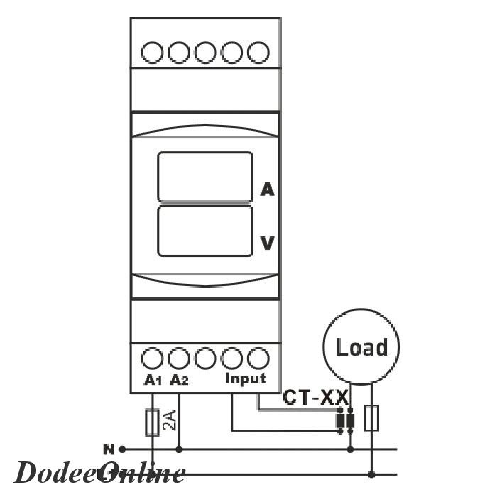 dav-100-มิเตอร์แสดงแรงดัน-140-270v-และกระแสไฟฟ้า-10-100a-มี-coil-ct-samwha-dsp-รุ่น-dav-100-dd