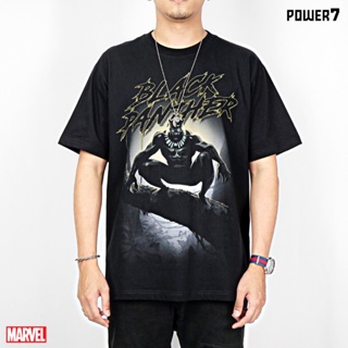 Power 7 Shop เสื้อยืดการ์ตูน มาร์เวล Black Panther ลิขสิทธ์แท้ MARVEL COMICS  T-SHIRTS (MX-008)_05