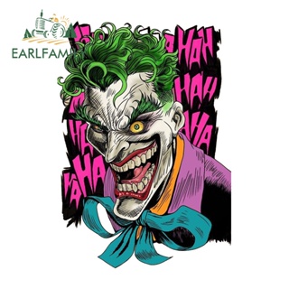 Earlfamily สติกเกอร์ ลายอนิเมะ Joker กันน้ํา 13 ซม. x 7.6 ซม. สําหรับติดตกแต่งรถยนต์ แล็ปท็อป หน้าต่าง