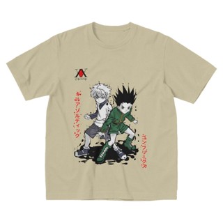 Fashion T-Shirt Handsome Hunter X Hunter T Shirt Men Short Sleeved Pure Cotton Print Killua Zoldyc Gon Freecss Tee _02