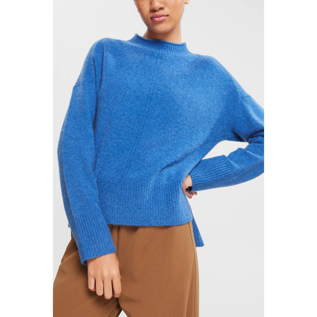 wool-blend-womens-fluffy-jumper-with-stand-up-collar