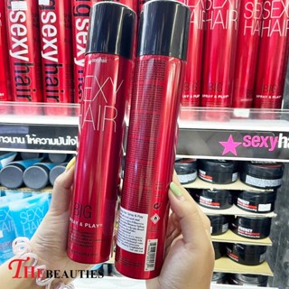 🔥🔥🔥  ️️ Sexy Hair Big Sexy Hair Spray & Play 300 ml. ( ฉลากไทย EXP. 2024 ) สเปรย์เซ็ตผมสำหรับผมที่ต้องการความอยู่ทรง