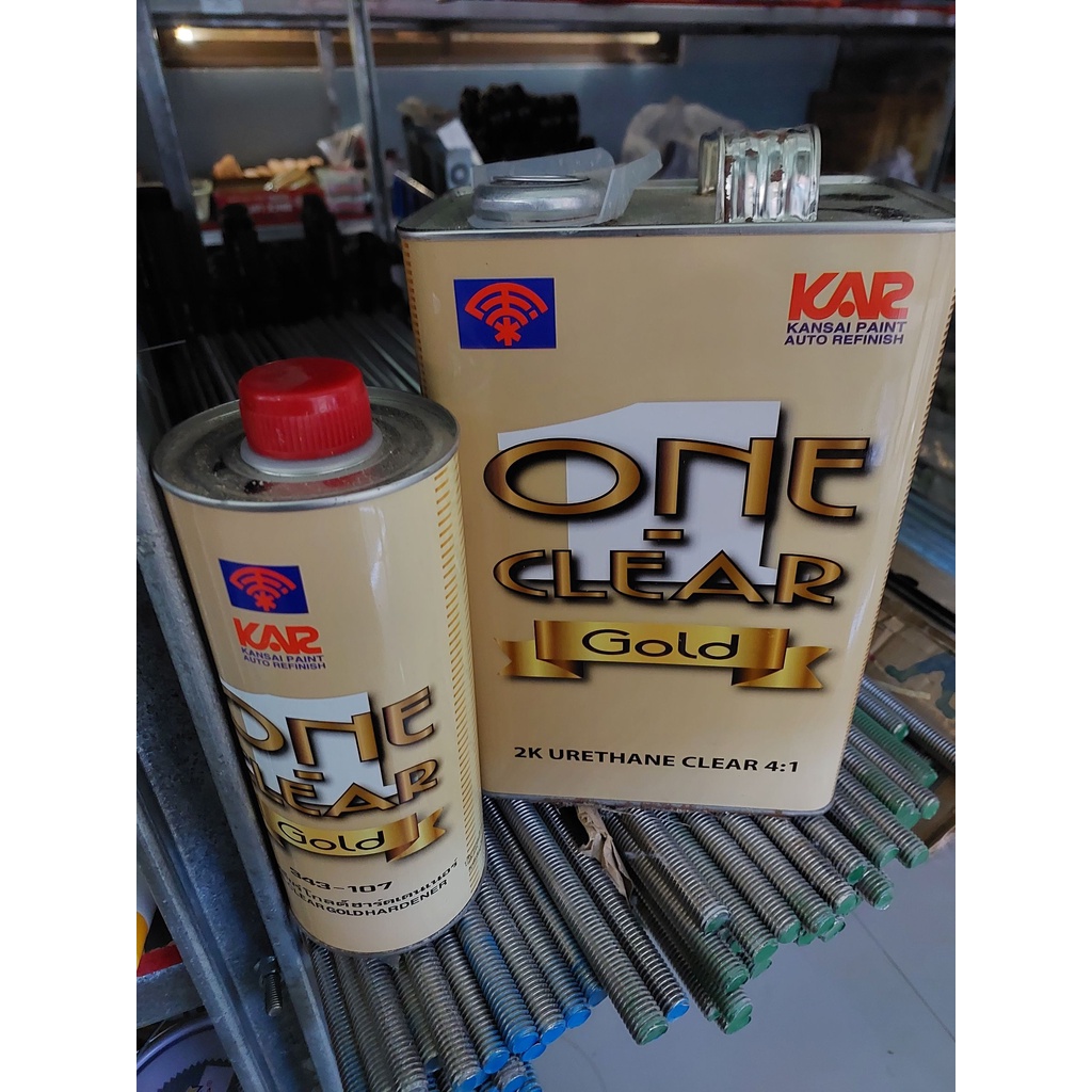 แลคเกอร์-ตราพัด-one-clear-2k-เคลือบเงา-a-b-3-5-ลิตร-สามารถออกใบกำกับภาษีได้ค่ะ