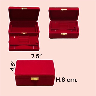 กล่องใส่ทองและเครื่องประดับขนาด4.5นิ้วx7.5นิ้วพร้อมตัวล็อคใหม่ดีเเละสวยกว่าเดิม