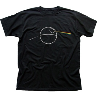 Star Wars inspired by Pink Floyd death star black t-shirt 9701_01