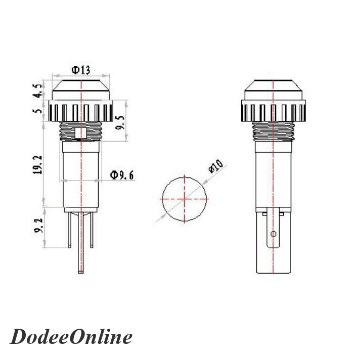 ไพลอตแลมป์-ไฟตู้คอนโทรล-led-ขนาด-10-mm-dc-12v-สีแดง-รุ่น-lamp10-12v-red-dd