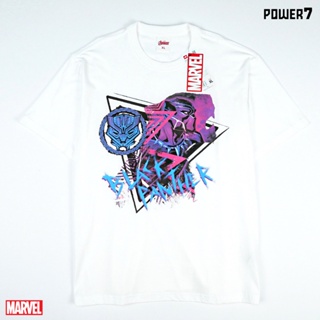 Power 7 Shop เสื้อยืดการ์ตูน มาร์เวล Black Panther ลิขสิทธ์แท้ MARVEL COMICS  T-SHIRTS (MVX-195)_05