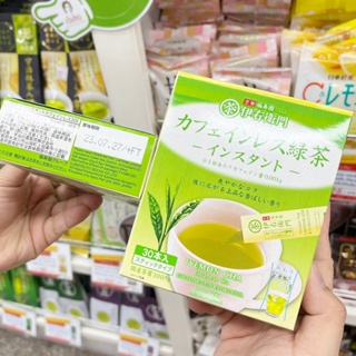 🔥🔥🔥  ️️ Ujinotsuyu Iyemon Instant Caffeineless Green Tea Stick 24G. (0.8g x 30p) ️Made in Japan สูตรไม่มีคาเฟอีน
