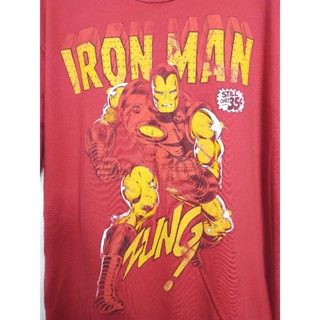 เสื้อยืด มือสอง Marvel ลายการ์ตูน Iron Man อก 46 ยาว 28