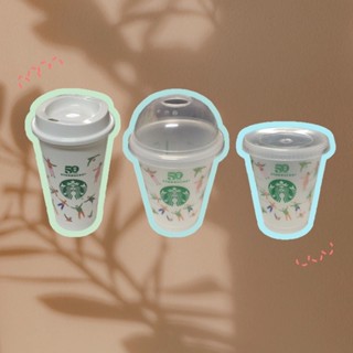 ของแท้💯แก้ว Reusable Cup Starbucks ครบรอบ 50 ปี ใส่เครื่องดื่มร้อน/เย็น