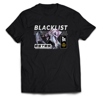 เสื้อยืด พิมพ์ลาย Mobile Legends ESTES BLACKLIST INTERNATIONAL M3 สําหรับผู้ชาย และผู้หญิง