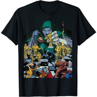 เสื้อยืด พิมพ์ลายการ์ตูน Marvel Doctor Doom Doom Doom 3 สไตล์วินเทจ เรโทร สําหรับผู้ชาย และผู้หญิง_01