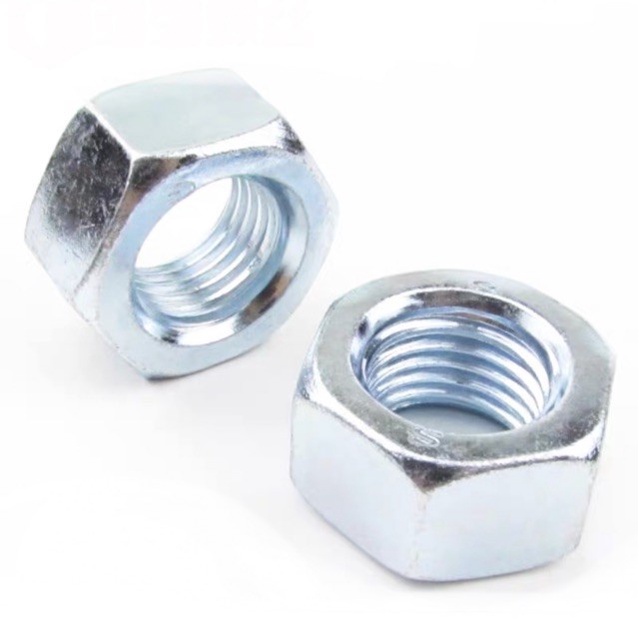 zinc-hex-nut-หัวน็อตมิลชุบขาว-ราคาต่อแพ็ค