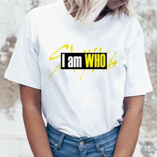 ZW Stray Kids I Am Who Korean T Shirt T-shirt Tshirt Women Female Femme Clothes Harajuku Top Tee Shi_11