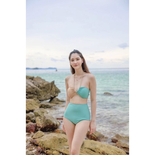 ชุดว่ายน้ำแฟชั่น-ชุดว่ายน้ำผู้หญิง-2-ชิ้น-beachbox-bs050-พร้อมส่งในไทย